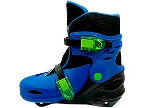 Patins 4 Rodas Infantil Fenix 2 em 1 Azul e Preto