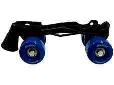 Patins 4 Rodas Infantil Fenix 2 em 1 Azul e Preto