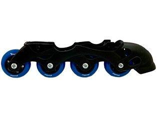 Patins 4 Rodas Infantil Fenix 2 em 1 Azul e Preto