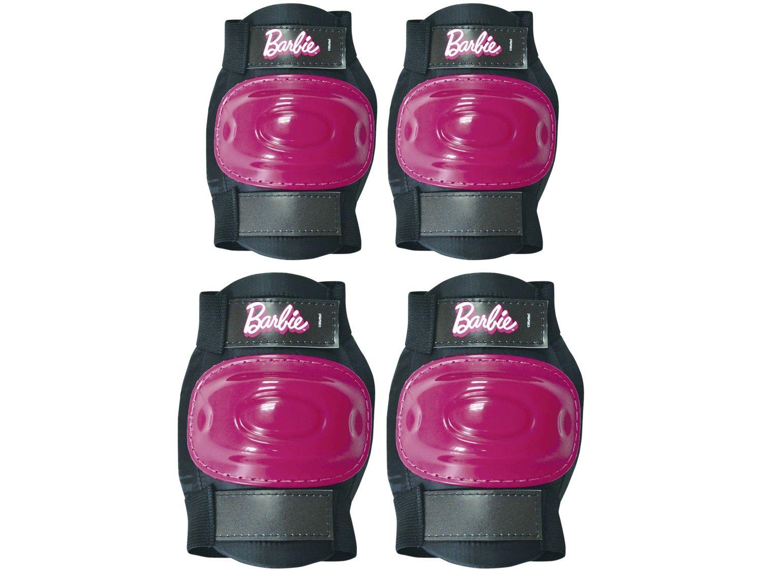 Patins In Line Infantil Barbie Fun Rosa e Preto