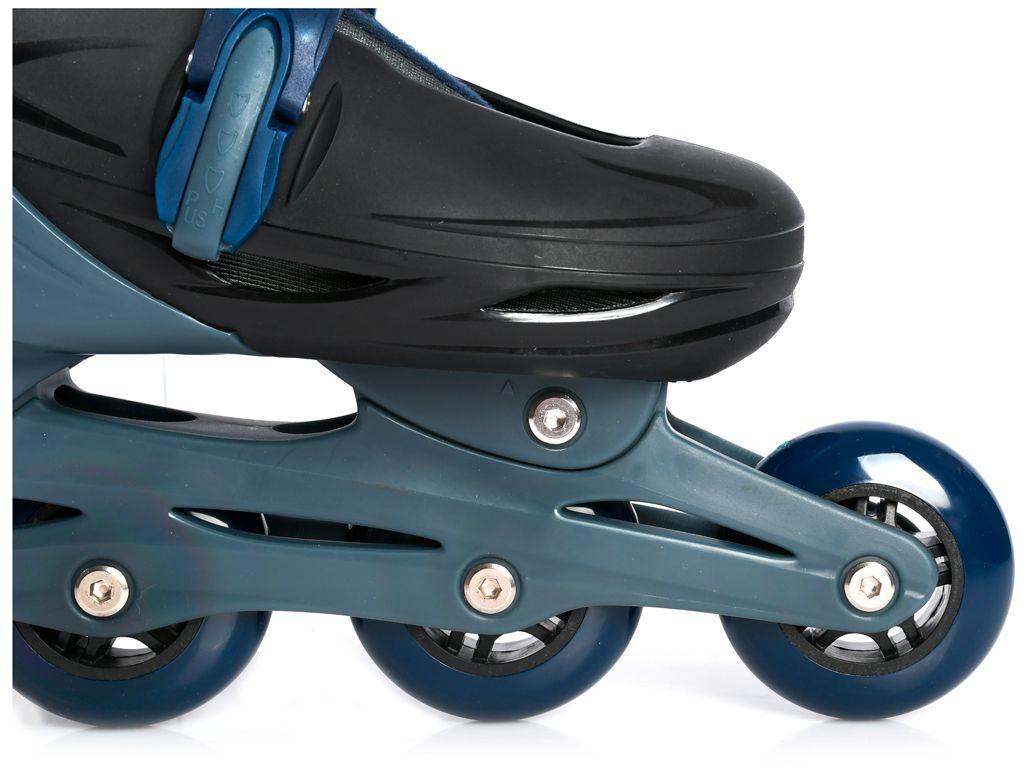 Patins in Line Lulie Sport ML008 Preto e Azul Escuro