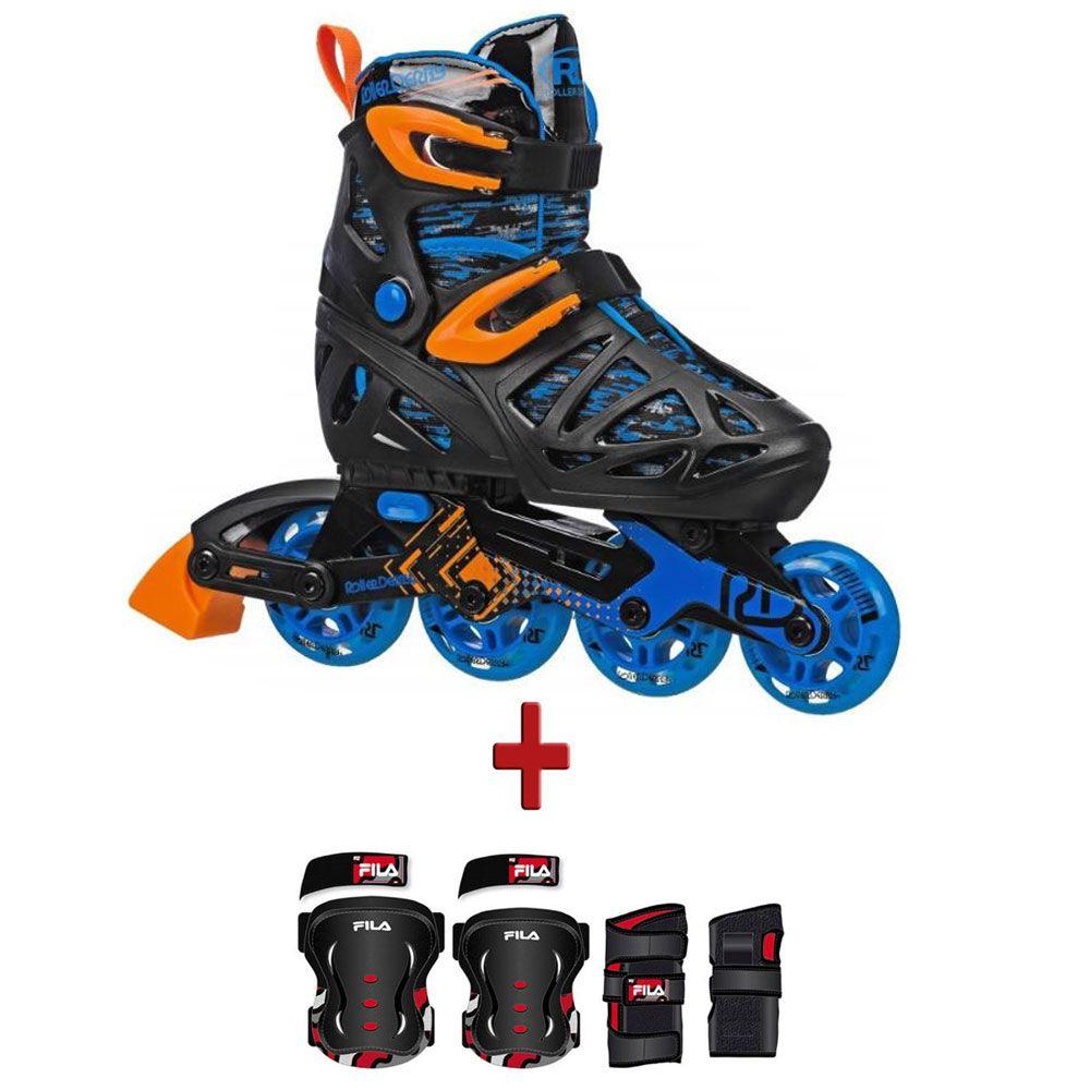 kit proteção patins fila