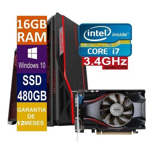 Pc Gamer Intel Core I7 3.4ghz 16gb Ssd480gb P. Video 4gb