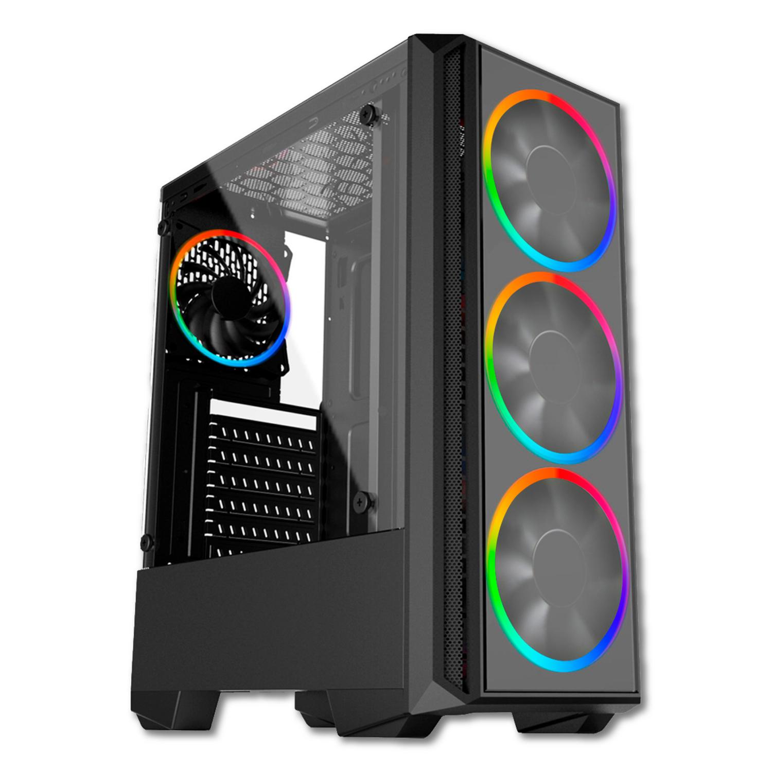 Sq tower 01 Rgb Noir Fenêtre En Verre Memory PC Gaming PC De Mise à Niveau AMD Ryzen 5500 6X GHz, 16 Go DDR4 RAM,  AMD Radeon RX 6600 8Go Avec Boîtier Gamer RGB Avec Fenêtre En Verre |  home.grupoergo.com.br
