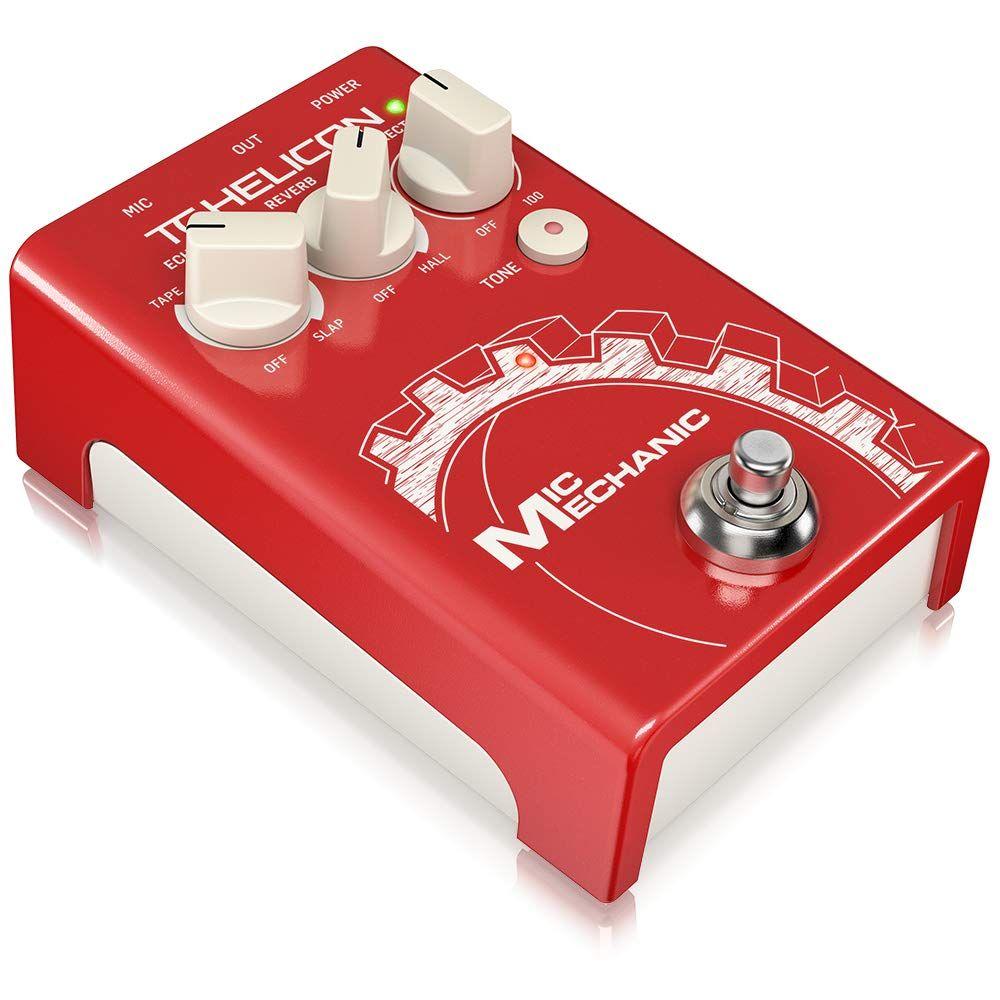 Pedal de Efeitos Vocais TC-Helicon MIC Mechanic 2 com Reverb