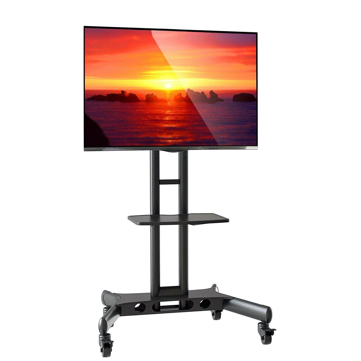 Pedestal para TV de 32 a 75 Suporte Videoconferência com Rodízios CTS55
