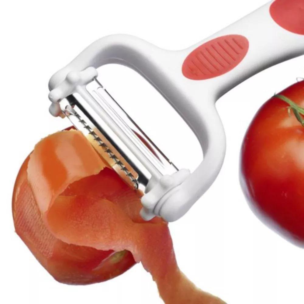 Peeler Descascador de Frutas e Legumes 3 em 1 - Prana - Descascador de ...
