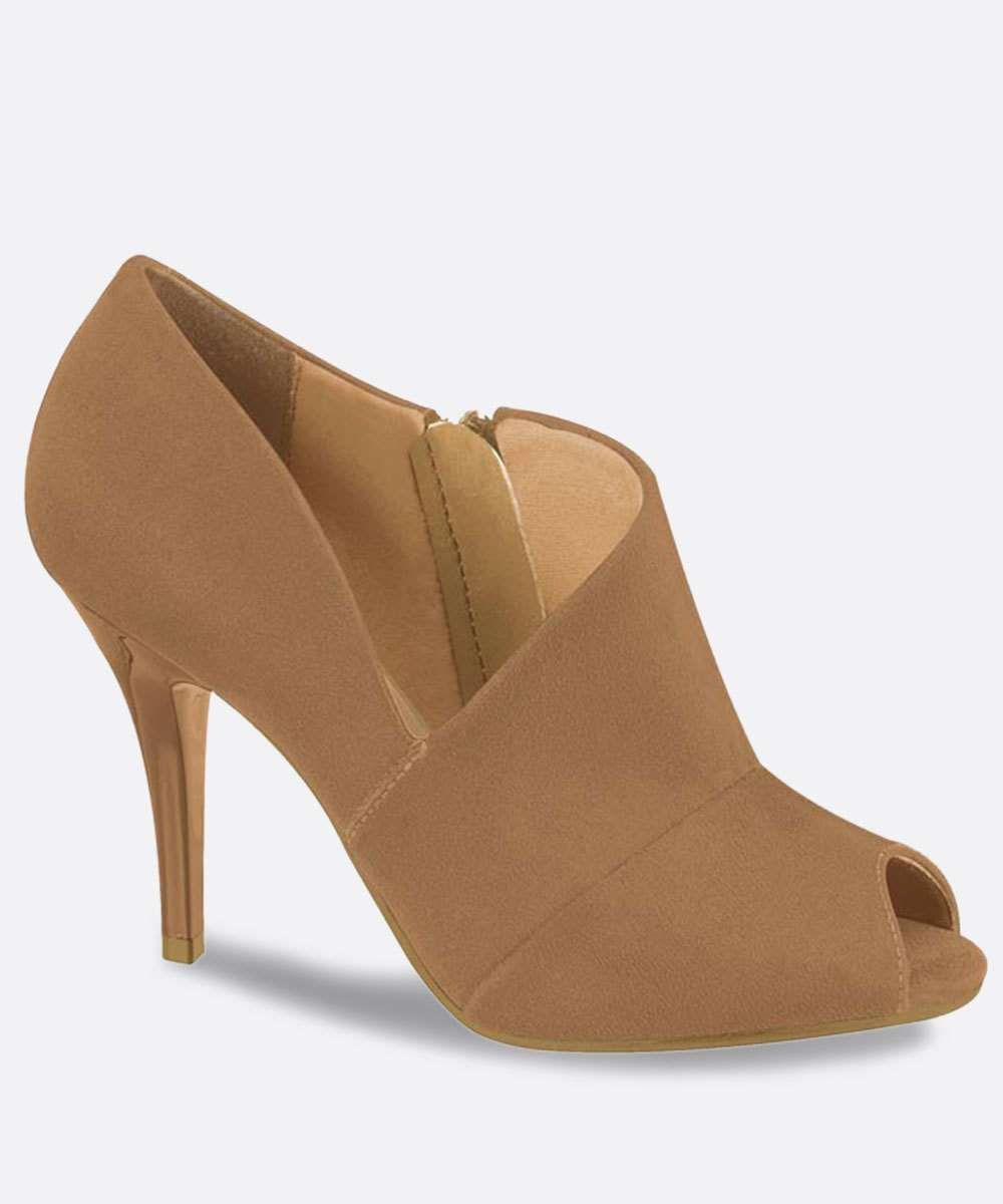 Peep toe feminino meia pata salto alto vizzano Clearance
