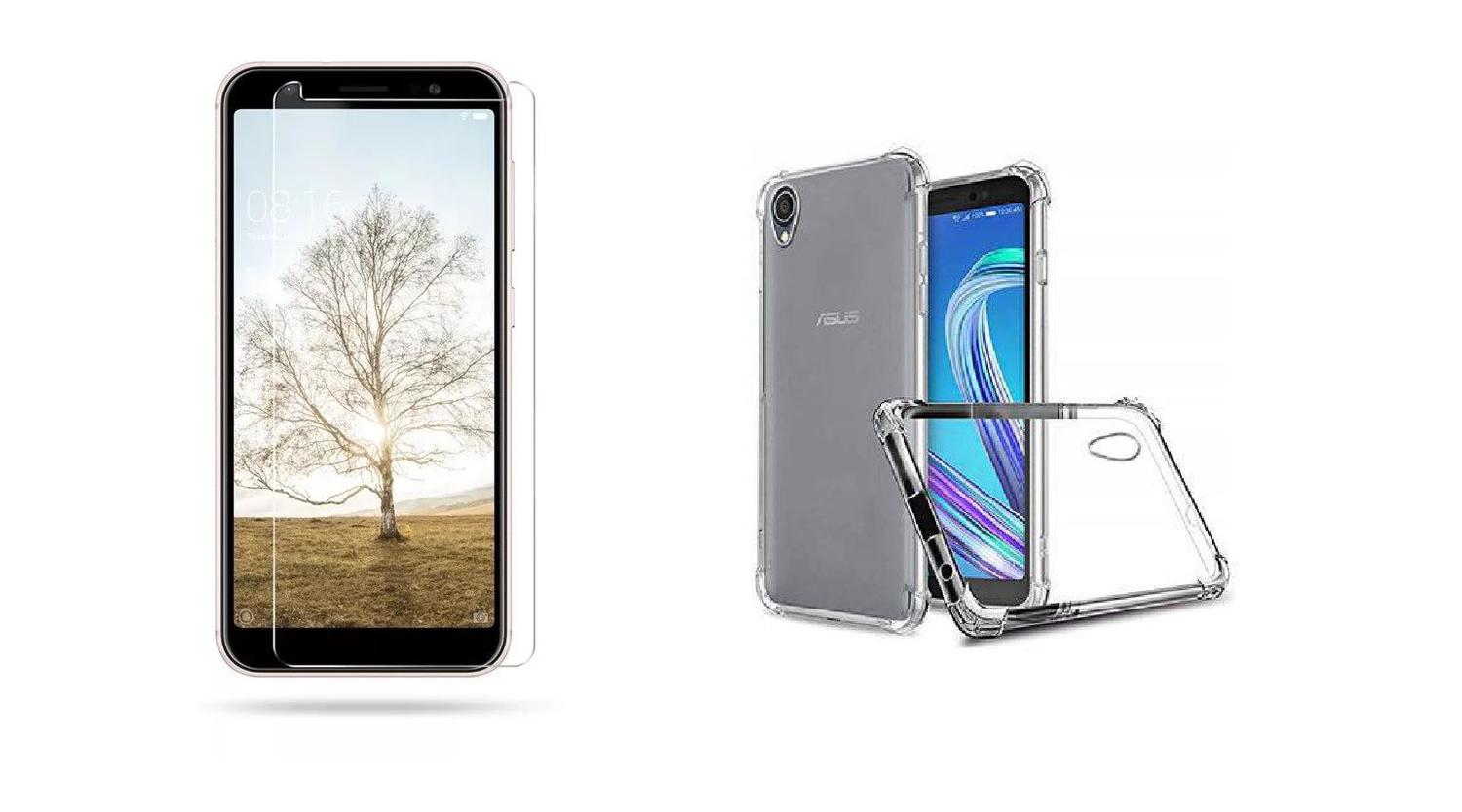 Película De Vidro Comum Anti Risco Asus Zenfone Live L2 ZA550KL + Capa  Reforçada Quinas - DV ACESSORIOS - Película para Celular - Magazine Luiza