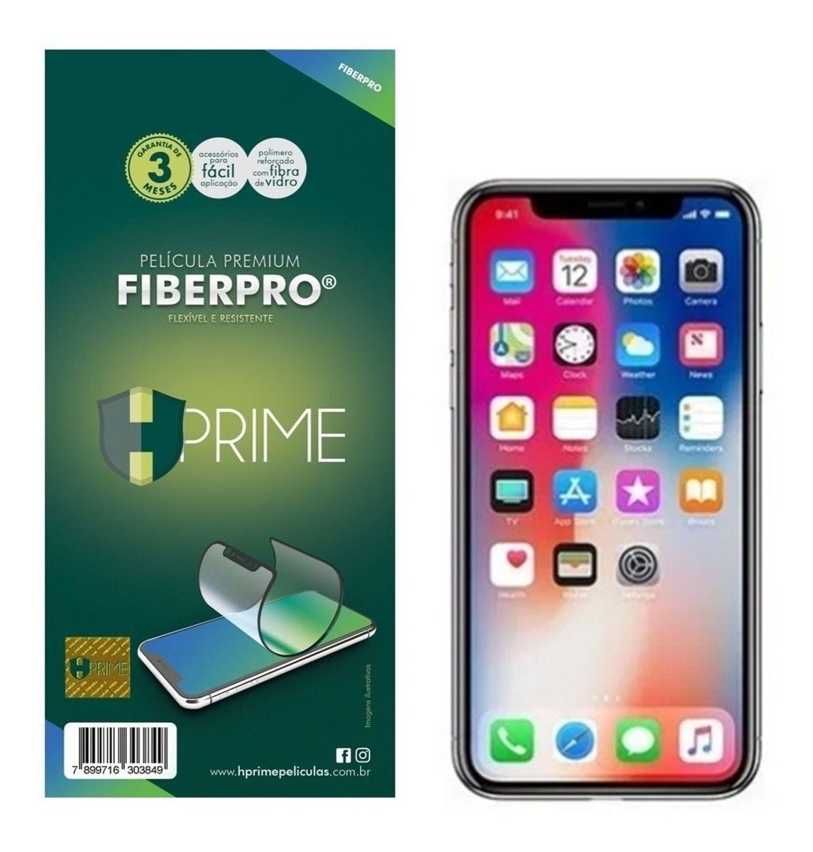 Pelicula Hprime iPhone Xr / iPhone 11 6.1 Preto Fiberpro