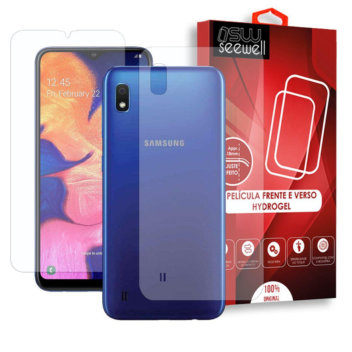 Pelicula Hydrogel HD Galaxy A10 Frente e Verso - 100% Transparente -  Seewell - Película para Celular - Magazine Luiza