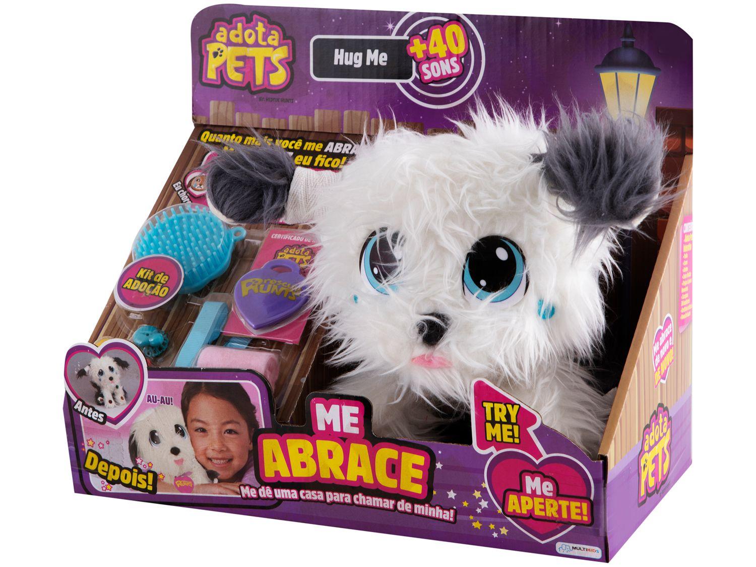 Pelúcia Adota Pets Hug Me Max Multikids