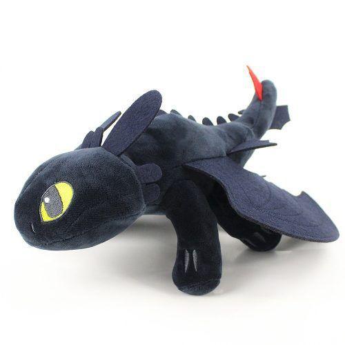 Pelúcia Como Treinar Seu Dragão 23cm Banguela Furia Da Noite - Super ...