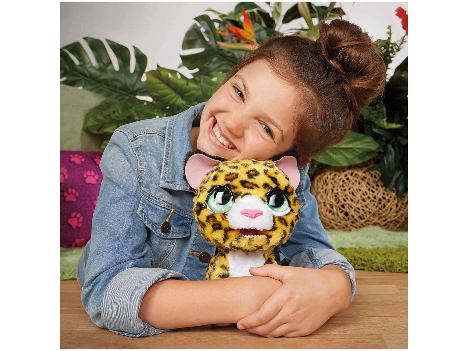 Pelúcia Leopardo Fur Real Lolly Interativa