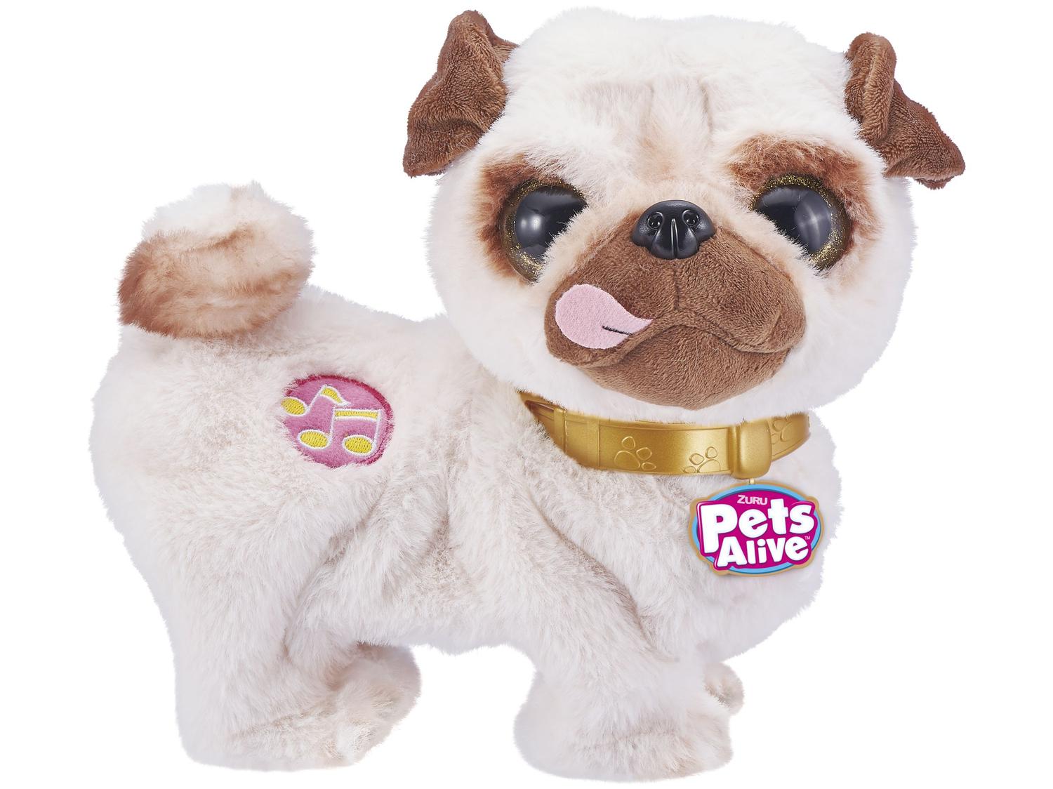 Pelúcia Pets Alive Pug Shakin Booty Emite Som