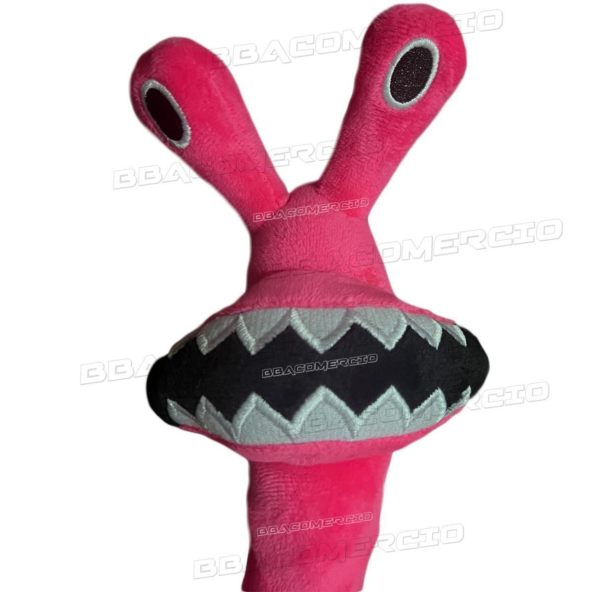 Boneco De Pelúcia Bichinho Pink Com Dentes Novo Personagem Rainbow Friends  Jogo Roblox