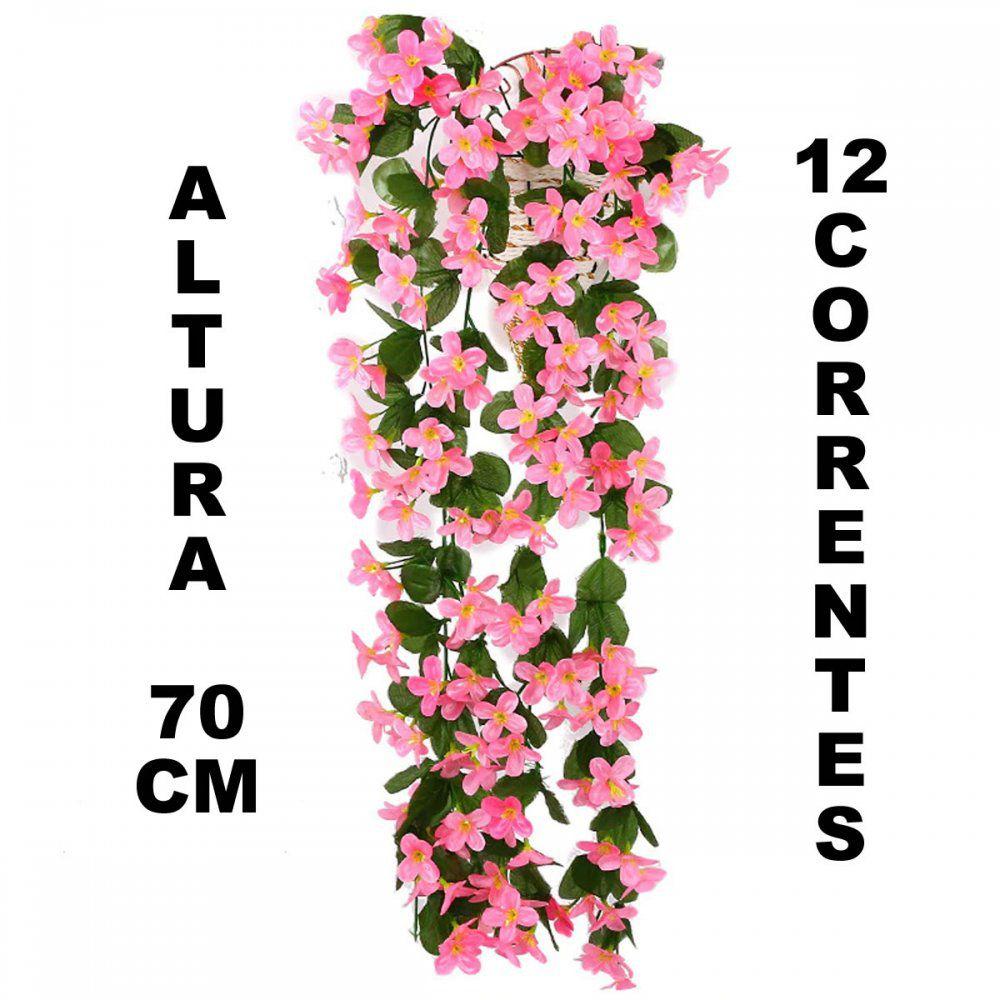 Pendente de flores artificiais com suporte de parede - rosa - Yomdid - Plantas  Artificiais - Magazine Luiza