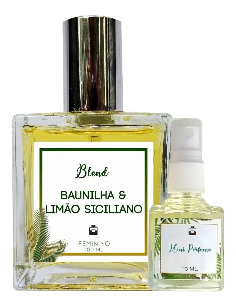 Perfume Baunilha e Limão Siciliano 100ml Feminino - Blend de Óleo Essencial  + Perfume de presente - Essência do Brasil - Kit de Perfume - Magazine Luiza