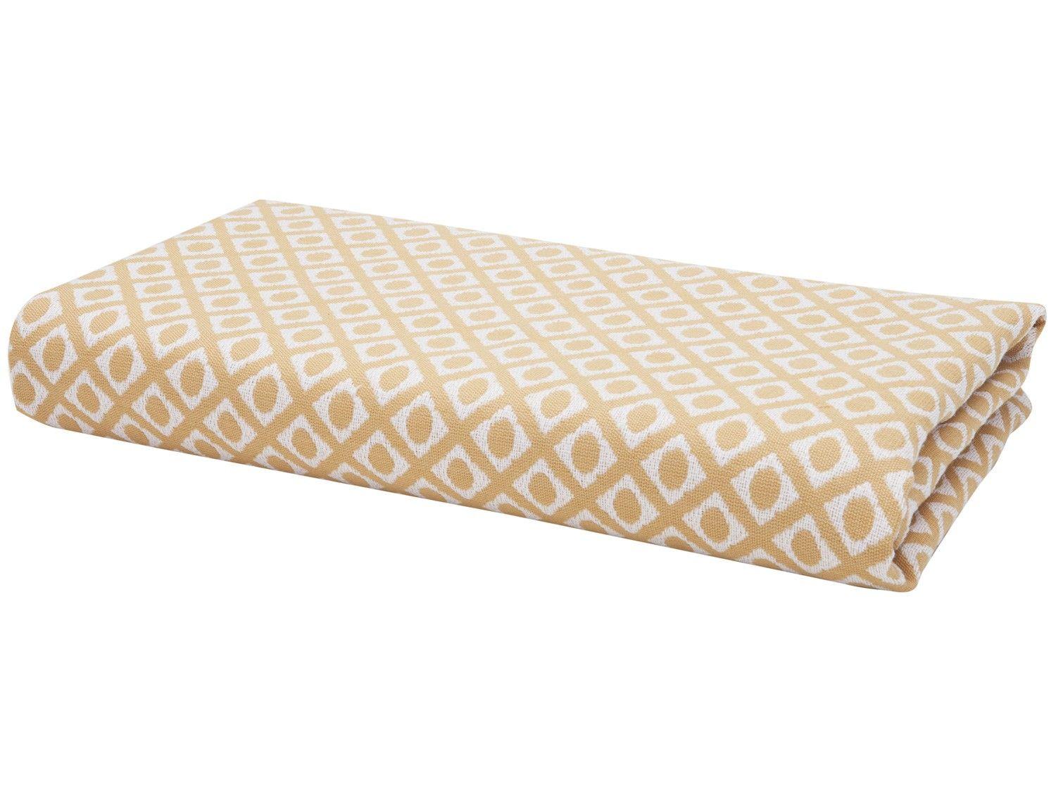 Peseira Casal 65x220cm Laranja Lartex Jacquard Hog