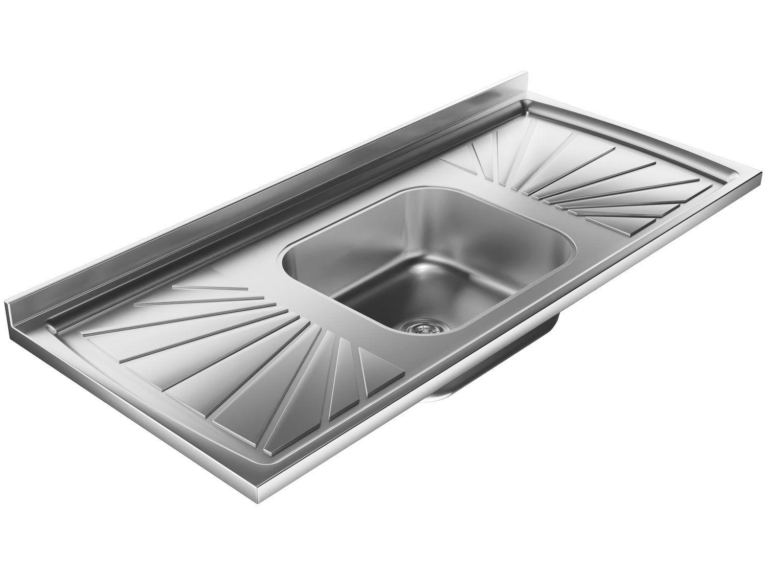 Pia de Cozinha Com Válvula Inox GNX 120x53cm PIA10001