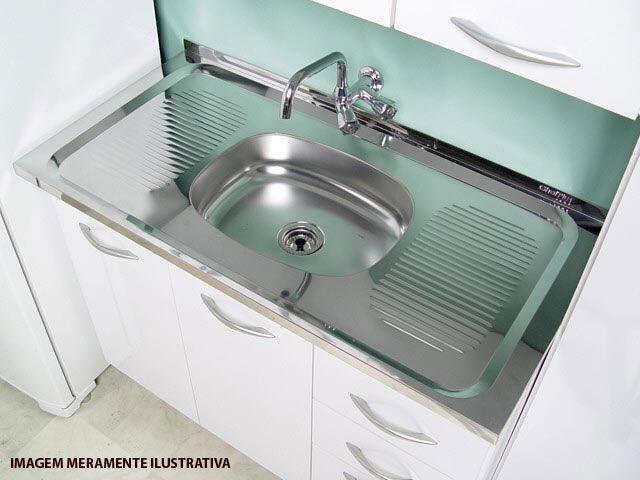 Pia de cozinha de inox