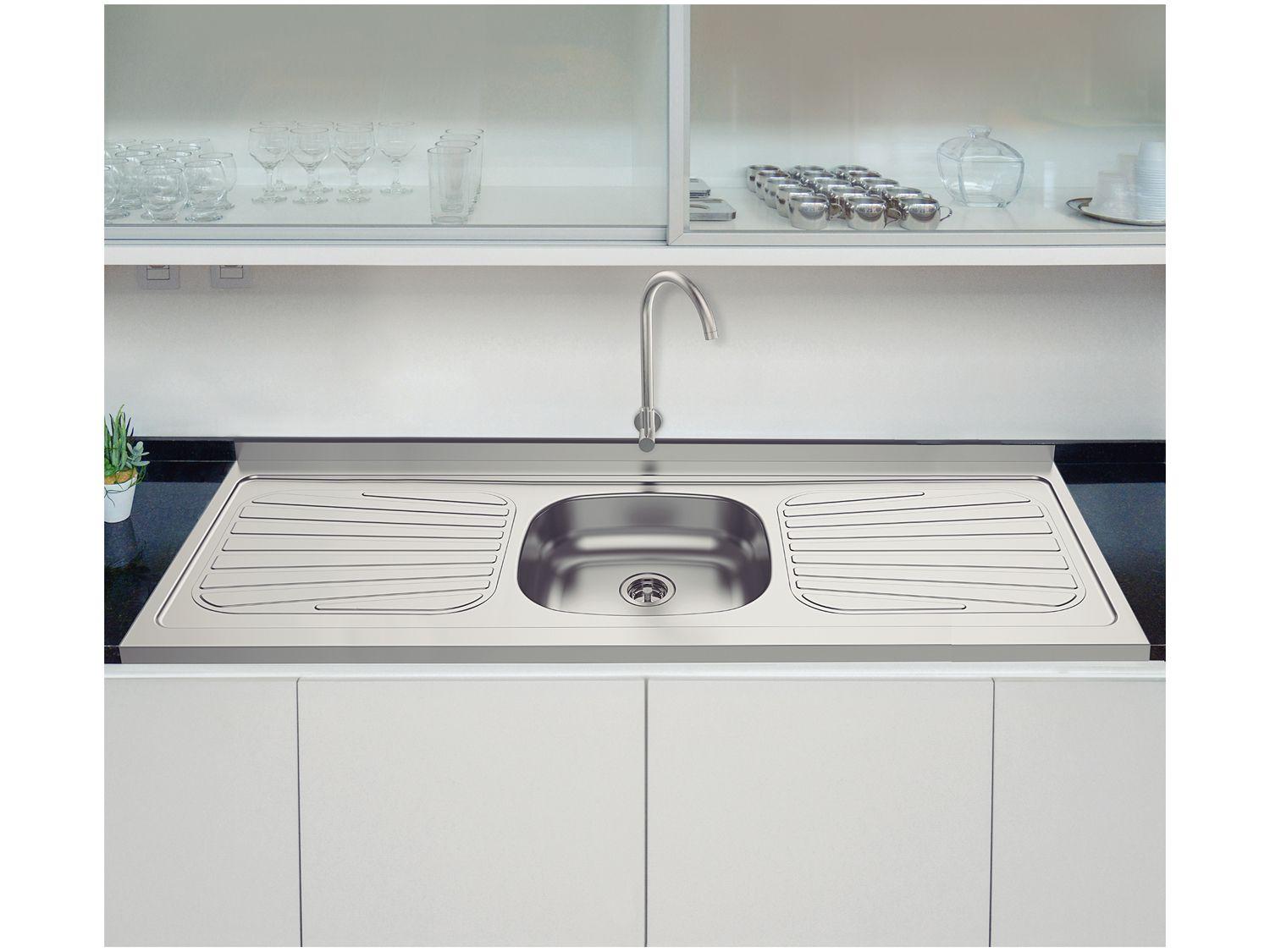 Pia de Cozinha Inox Tramontina 105x52cm