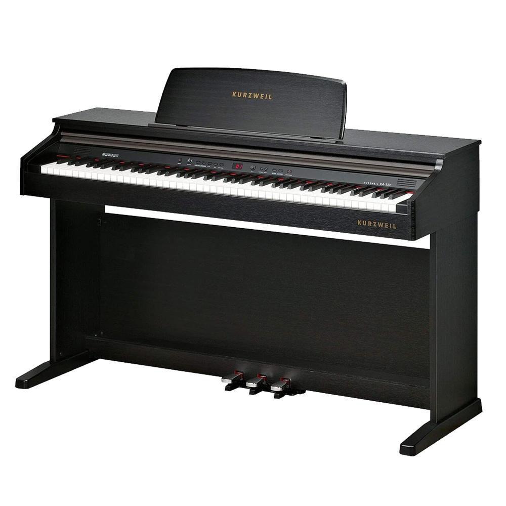 Piano Digital Kurzweil KA130 88 Teclas com Móvel Black Piano