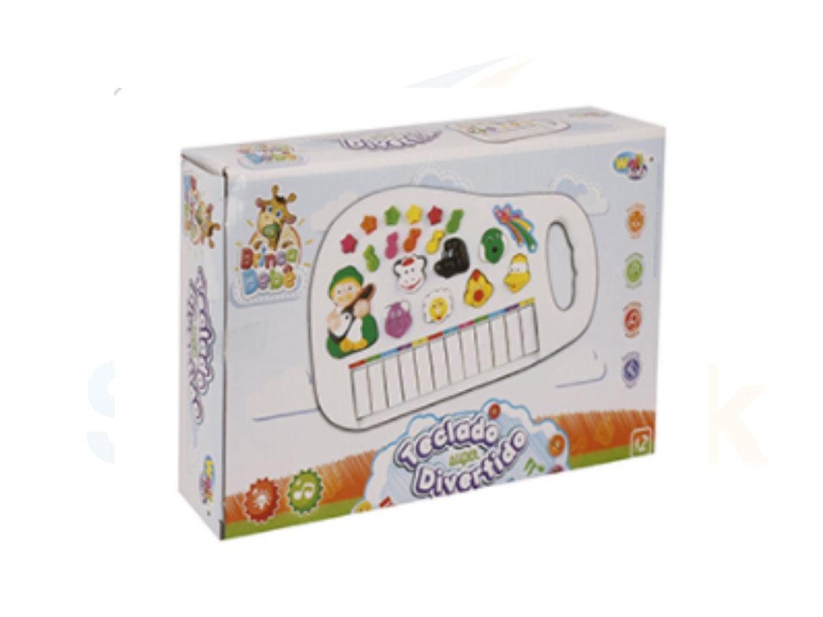 Pianinho Educativo Baby com Jogos e Sons dos Bichos Amarelo com Alça - DM  Toys - Piano / Teclado de Brinquedo - Magazine Luiza