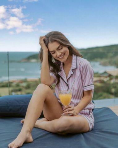 Pijama Alfaiataria Manga Curta Rosa Listrado - Mar de Sonhos - Mar dos  Sonhos - Outros Moda e Acessórios - Magazine Luiza