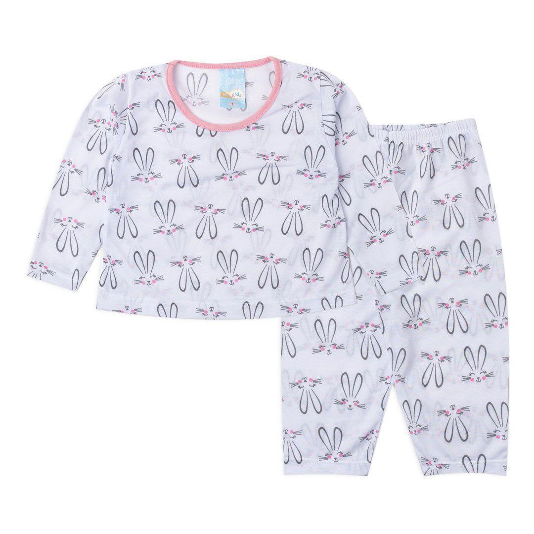 Pijama Bebê Menina Coelhinhas Branco - Miu Kids - Pijama para Bebês -  Magazine Luiza