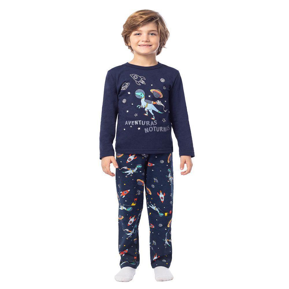 Pijama Infantil Menino Brandili Cinza - Brandili