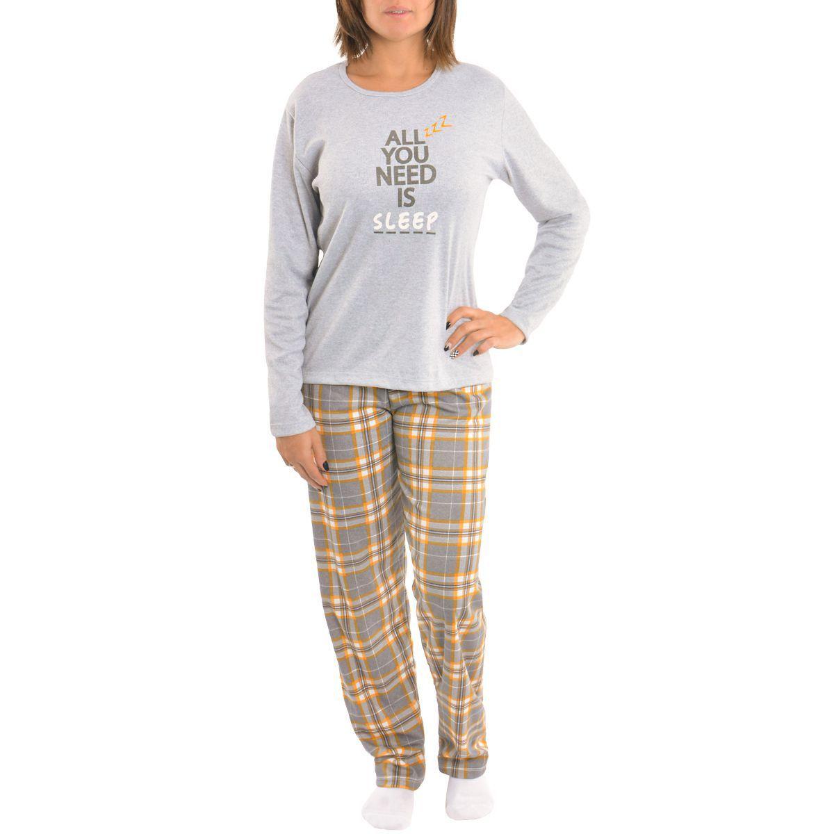 Pijama de inverno feminino Coleção Família Mãe Victory - Pijama Feminino -  Magazine Luiza