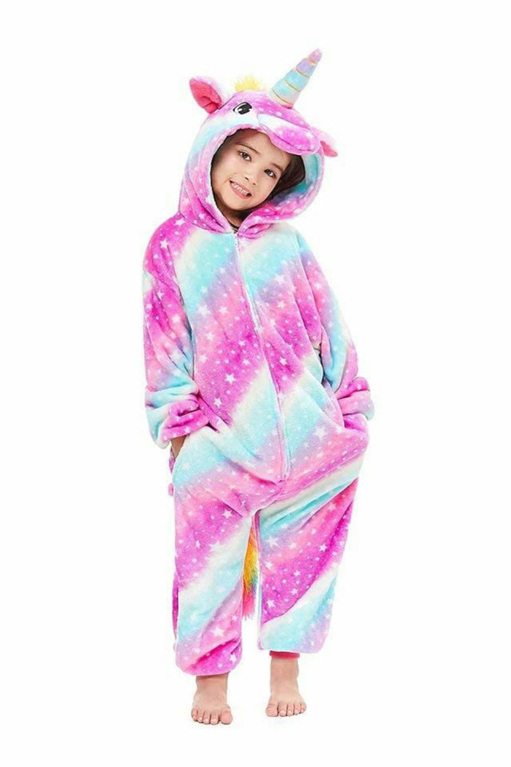 Pijama Infantil Fleece Unicórnio Macacão Marisa Tam 2 a 10 | Marisa