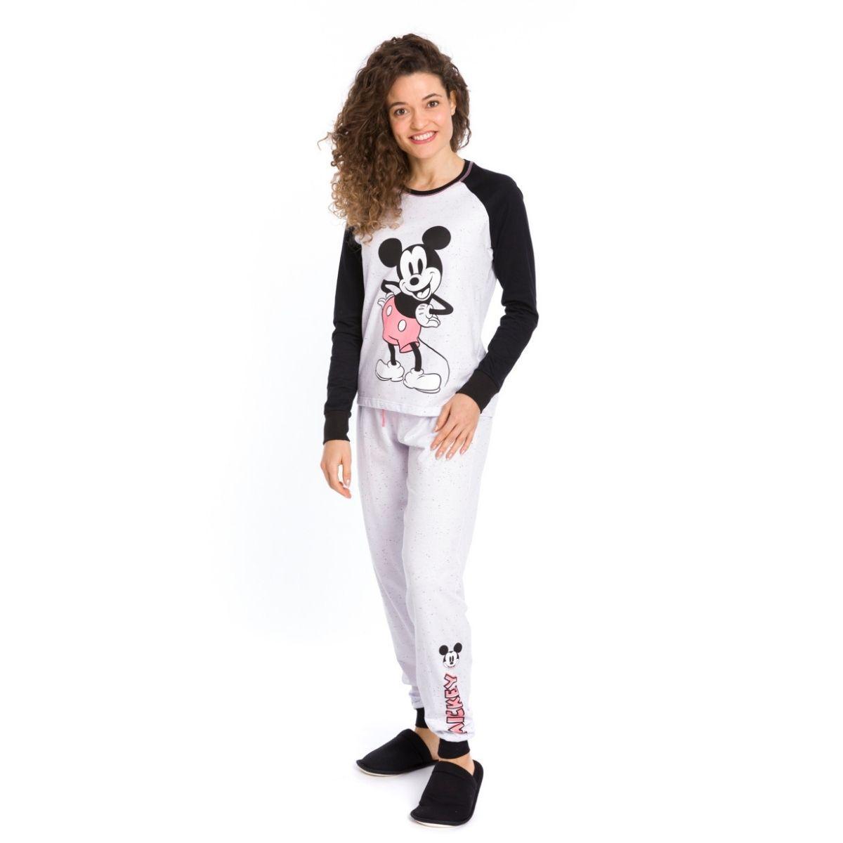 Pijama Fleece Mickey Disney Vermelho/Branco