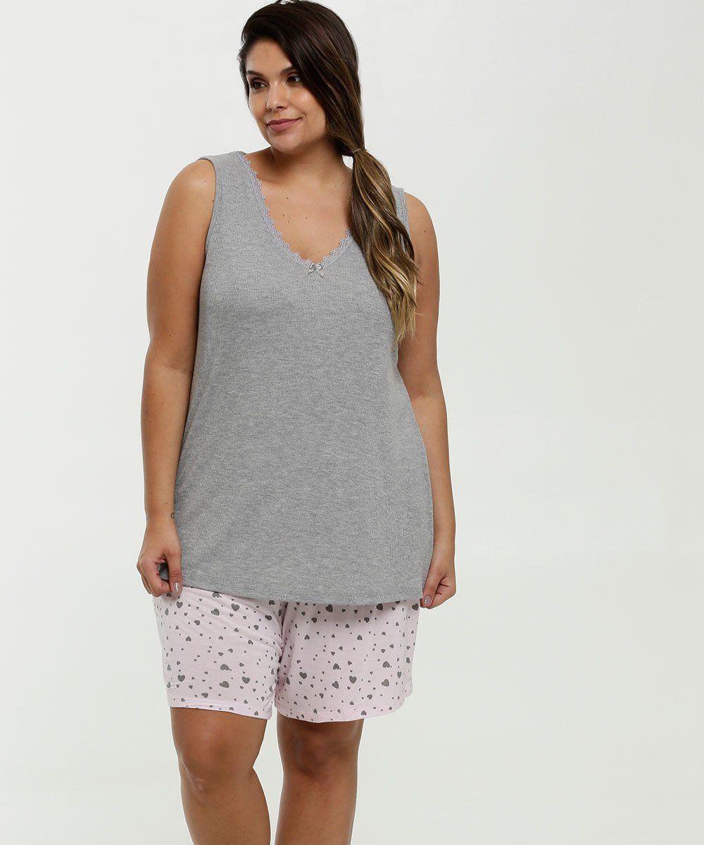 pijamas plus size marisa