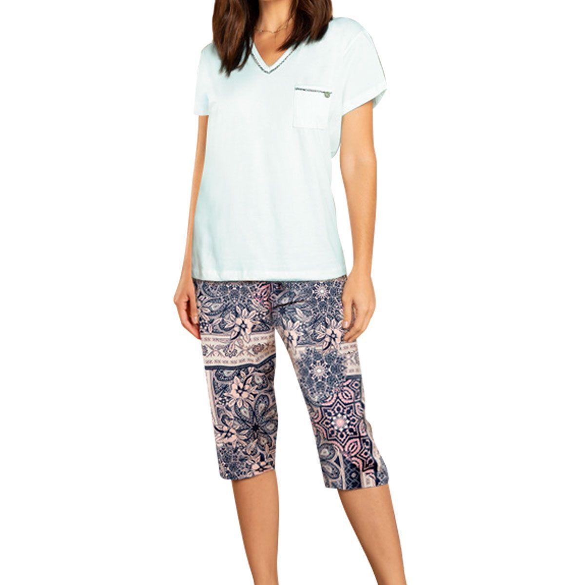 pijama feminino calça capri