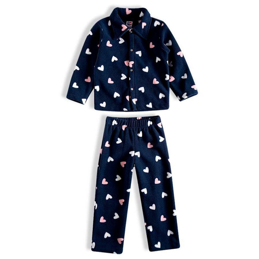 Pijama Fleece Corações-2 anos - Tip Top - Pijama para Bebês - Magazine Luiza