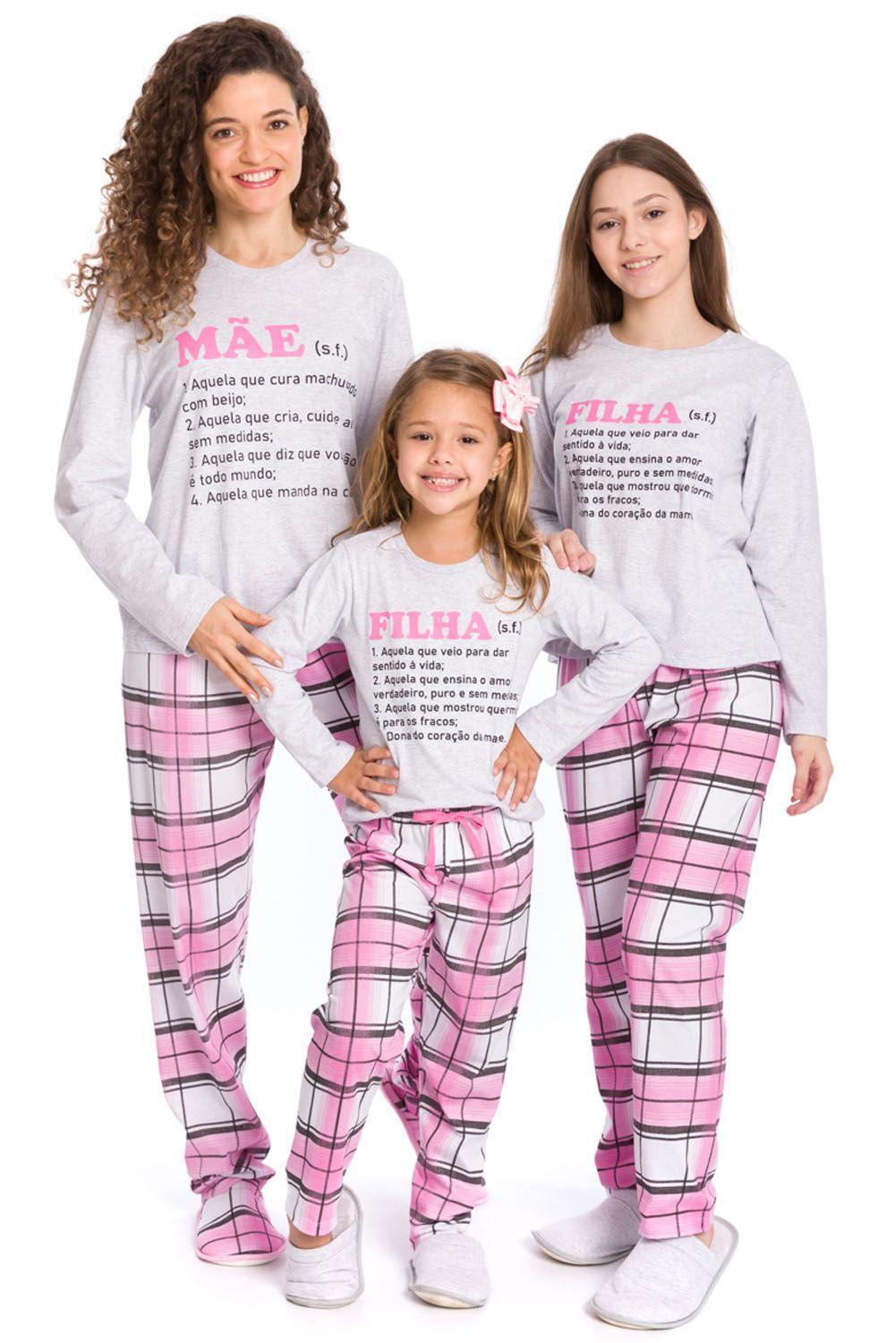 Pijama de Inverno para Menina - Comprido com Calça