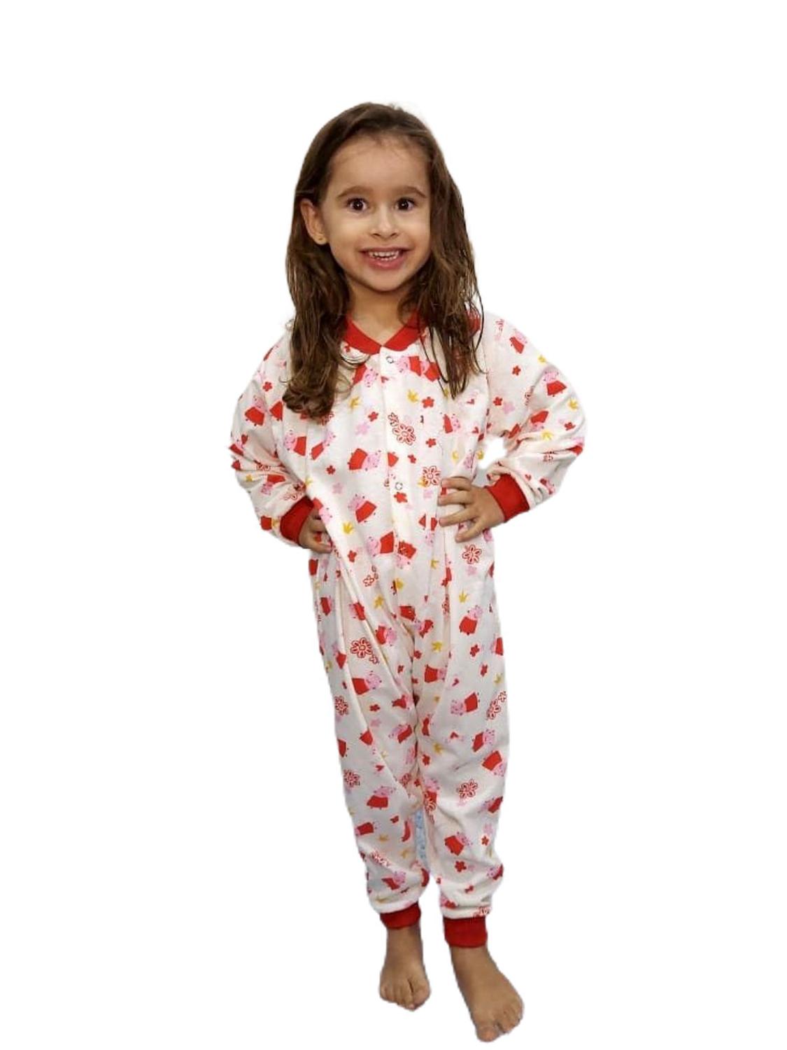 Pijama Infantil Macacão Peppa Pig Menina Tamanho 8,10,12 - Noite Bela -  Pijama Infantil - Magazine Luiza