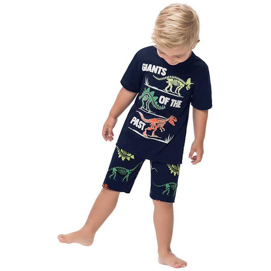 Pijama infantil manga curta esqueleto meia malha masculnio kyly ref:111.028  1/3 - Pijama Infantil - Magazine Luiza