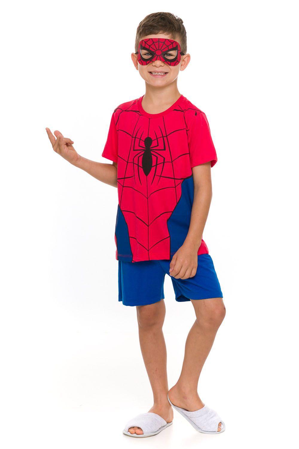 Pijama Infantil Masculino Verão Evanilda Marvel Homem Aranha - Pijama  Infantil - Magazine Luiza