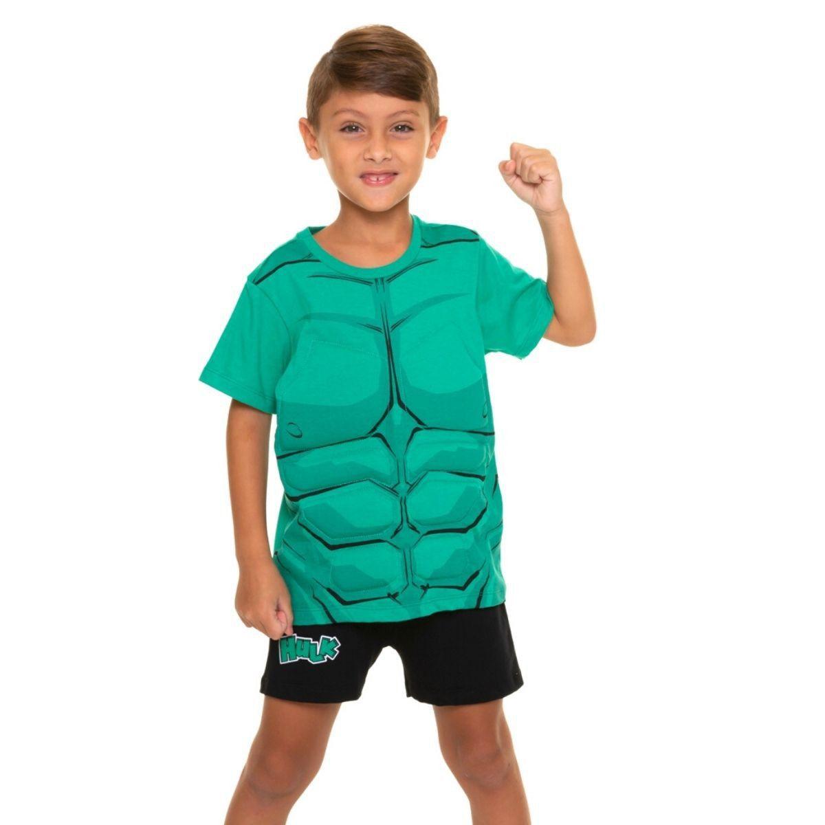 Pijama infantil menino hulk personagem marvel musculoso - EVANILDA - Pijama  Infantil - Magazine Luiza