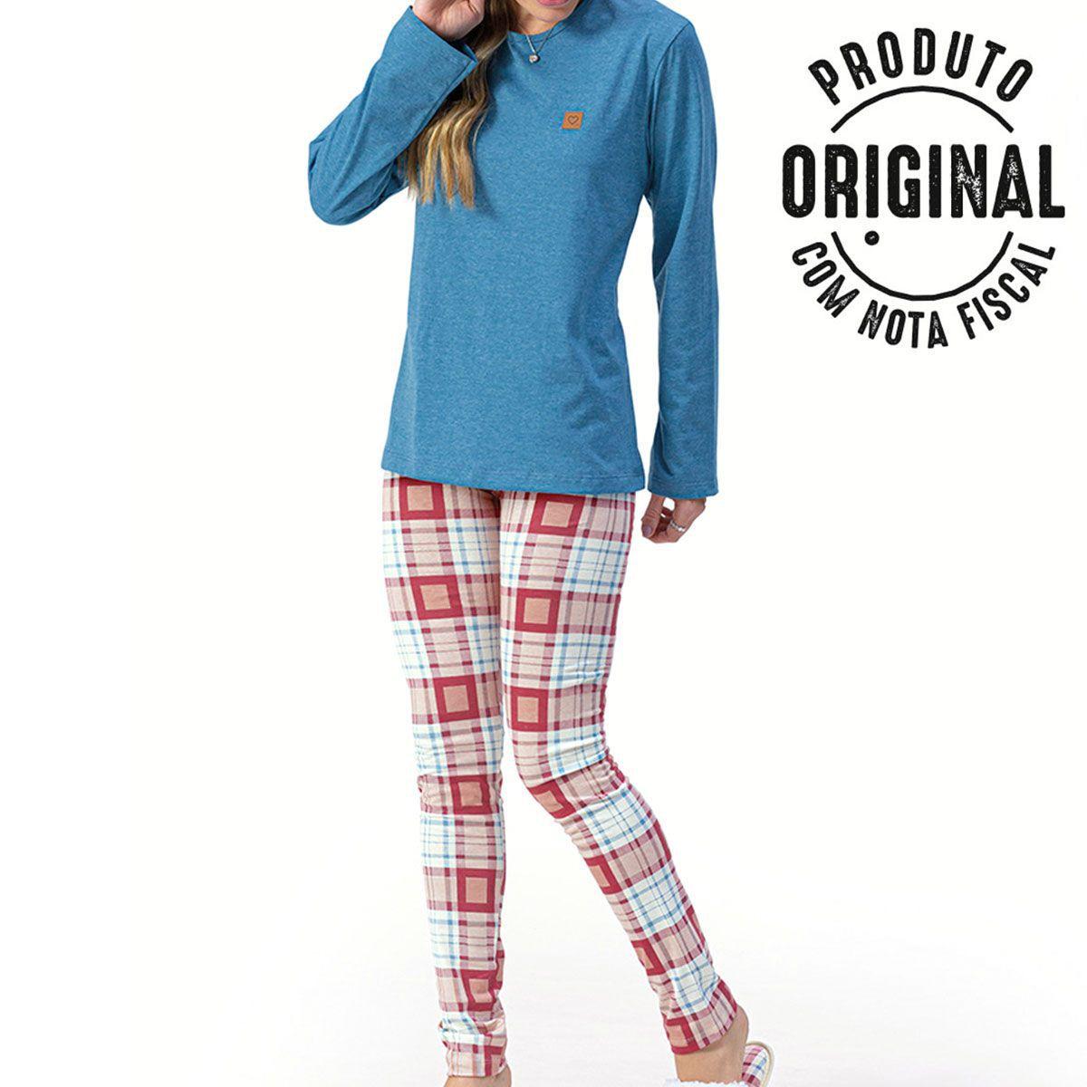 Pijama Longo Feminino Legging Inverno atacado 13020006 - Lua Encantada -  Roupas para Gestantes - Magazine Luiza