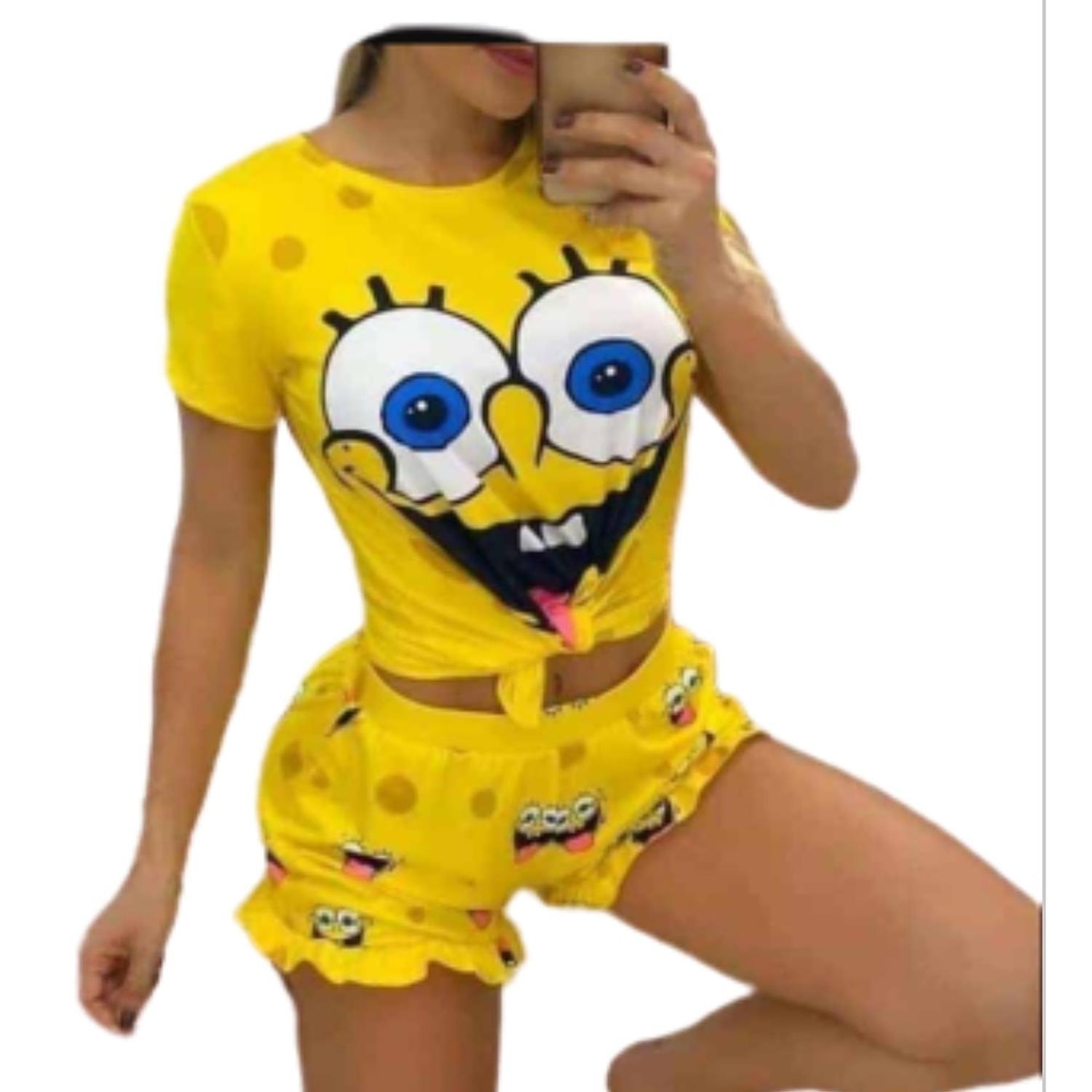 conjuntinho do bob esponja feminino