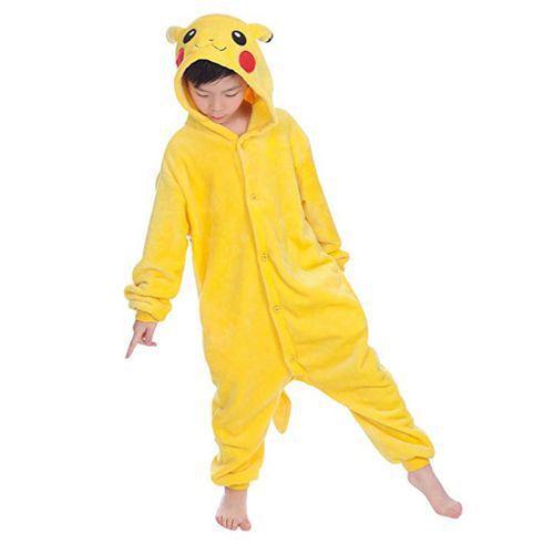 Pikachu Pokemon Fantasia Pijama Kigurumi Macacão Roupa Infantil A