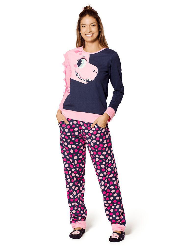 Pijama Puket Manga Longa Fantasia Dina Modeltom AD - Pijama Feminino -  Magazine Luiza