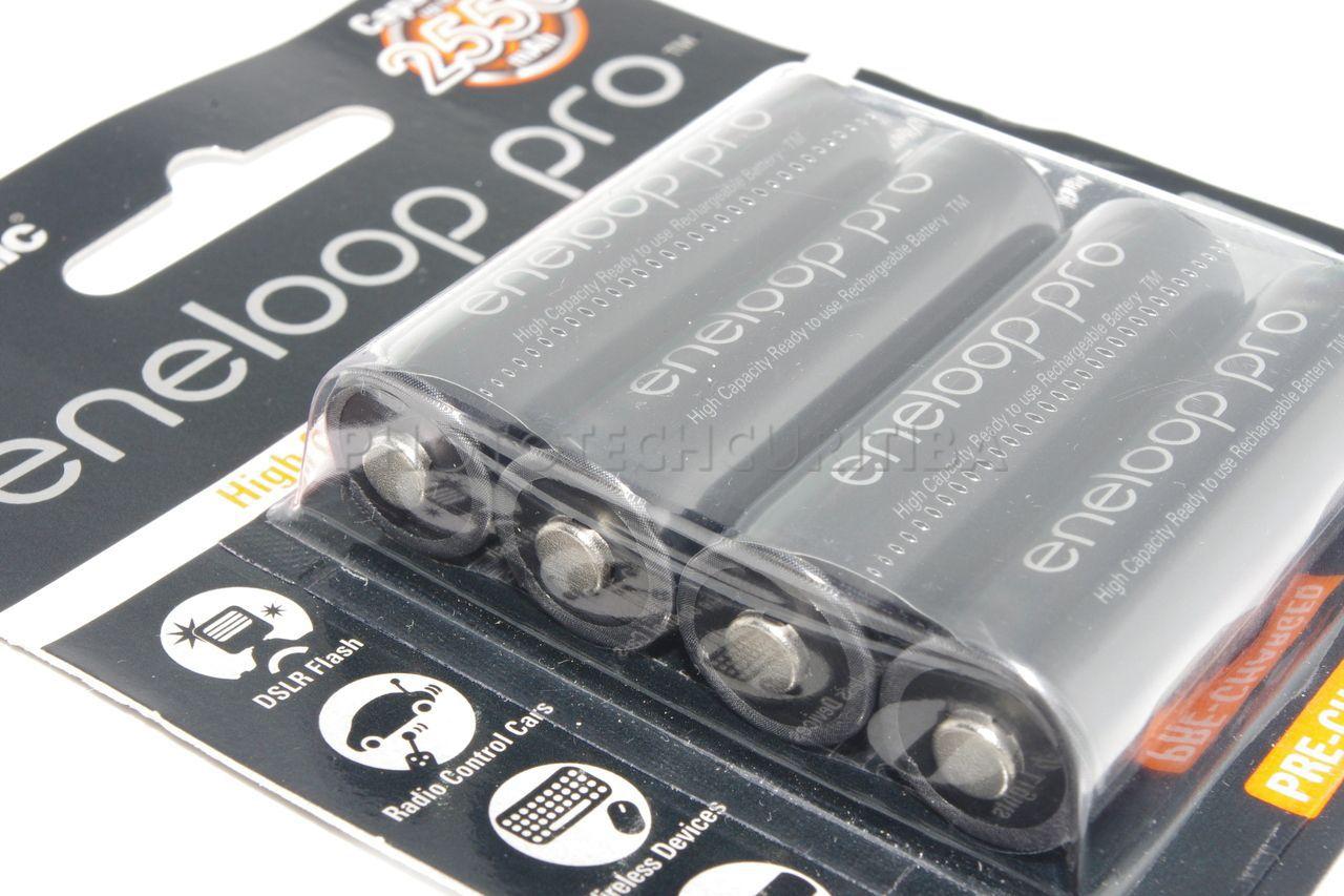 Pilha recarregável eneloop pro aa c/4 2550 mah original - Panasonic ...