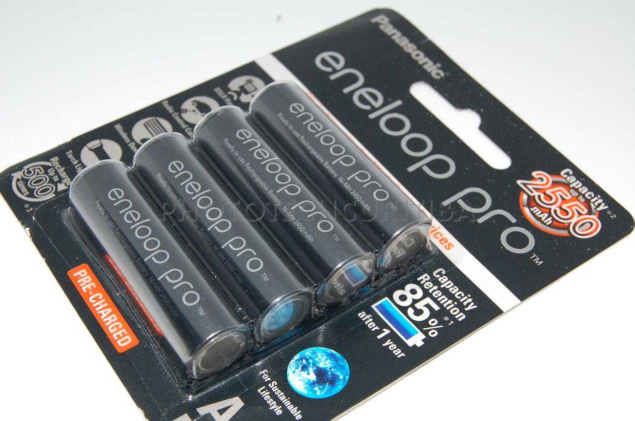 Pilha recarregável eneloop pro aa c/4 2550 mah original - Panasonic ...