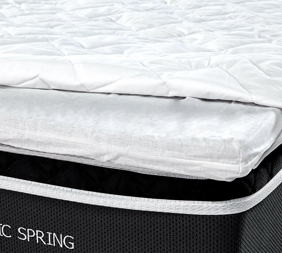 Pillow Top Espuma Viscoelástico Nasa com Capa Percal Solteirão Bf