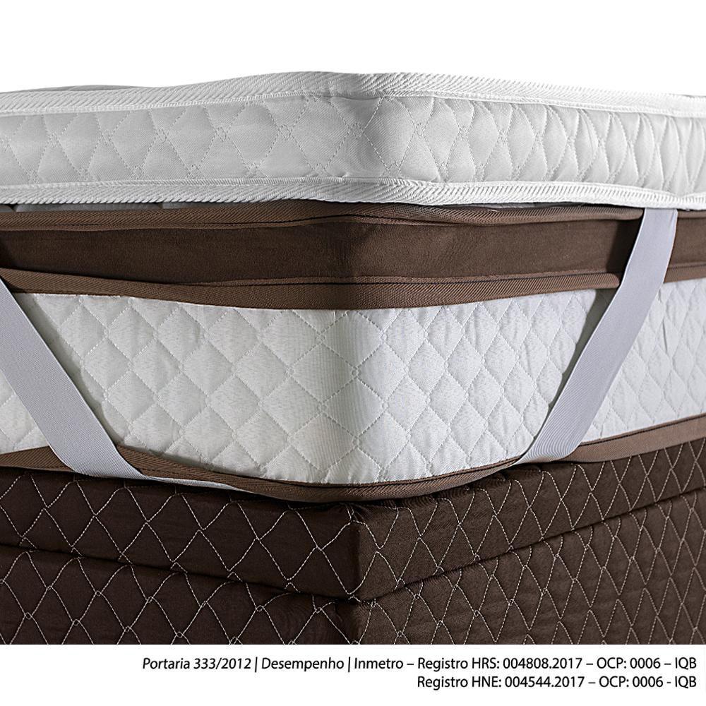 Pillow Top Herval Casal Protection, 7x138x188 cm, Elástico Pillow Top